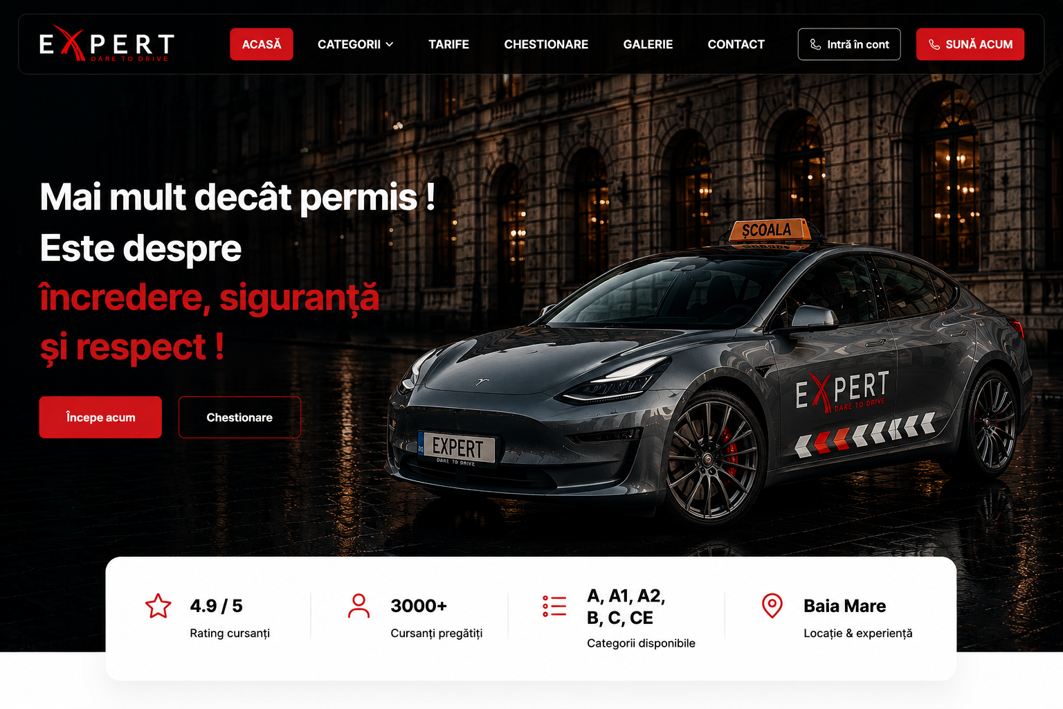 Mașină școală auto Expert